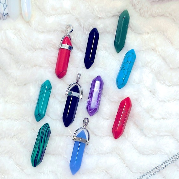 NEW: Soul Embellishment’s Silver Natural Healing Crystals 23” Silver Necklaces - Picture 5 of 16